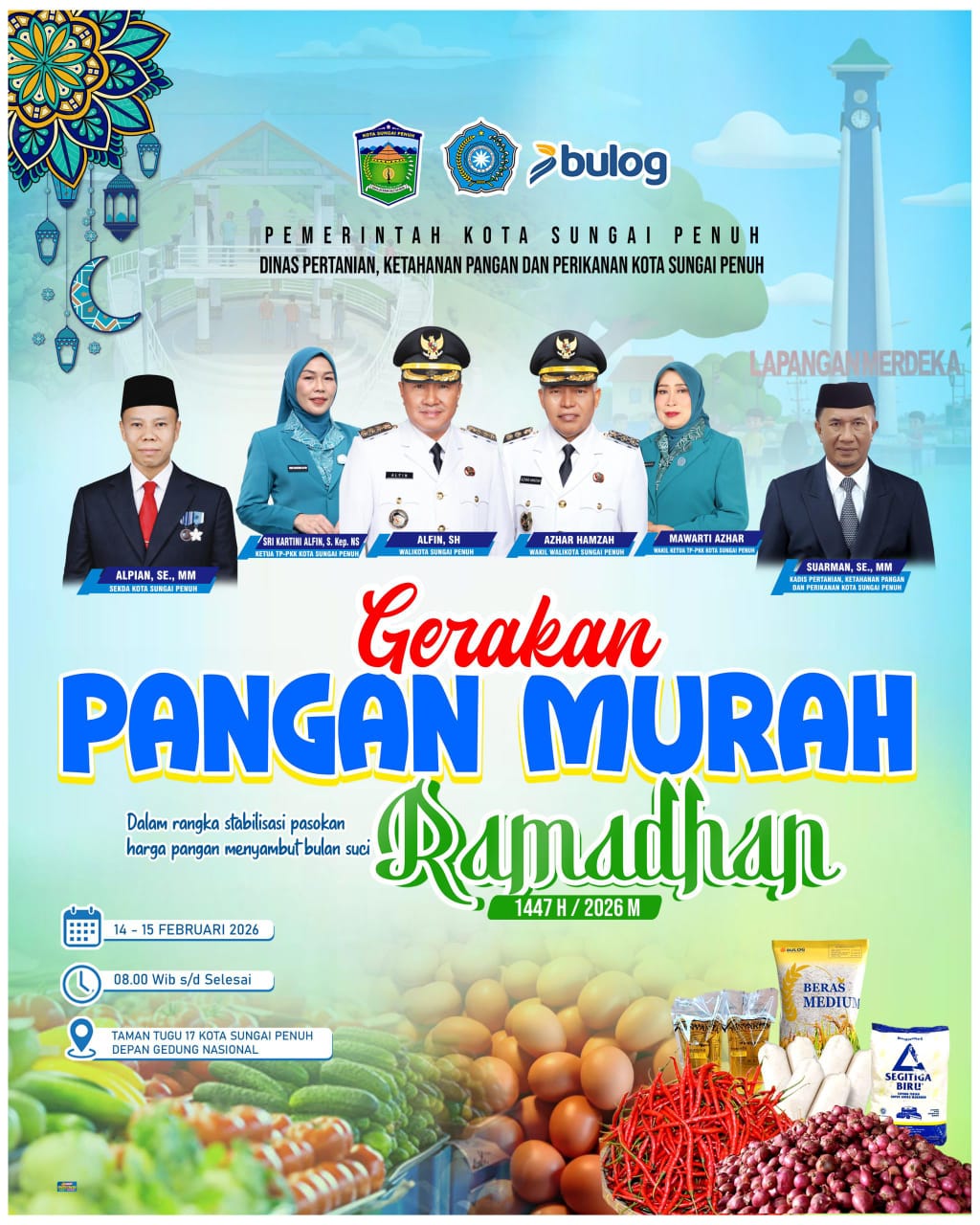 Jelang Ramadan, Pemkot Sungai Penuh Gelar Gerakan Pangan Murah