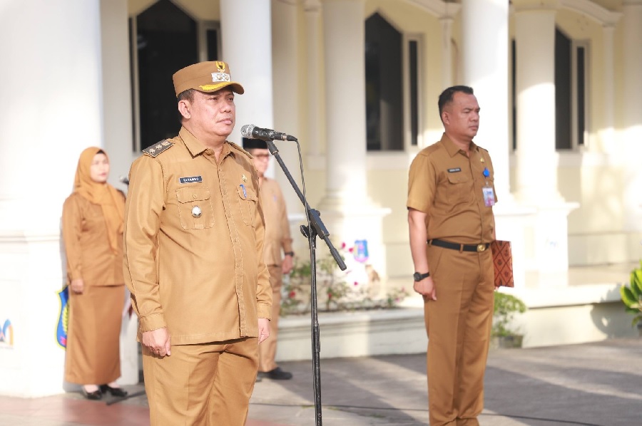 Wabup Katamso Pimpin Apel Rutin Pagi di Sekretariat Daerah