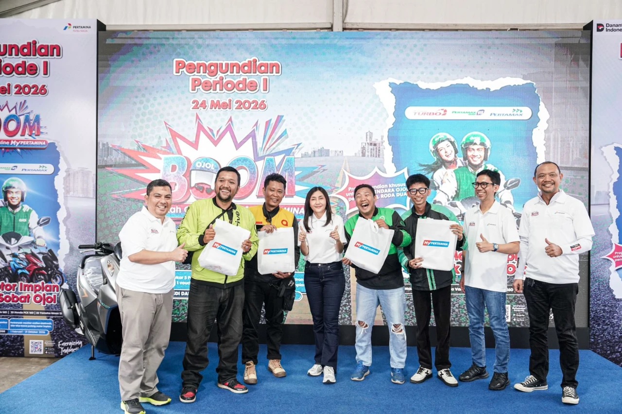 Apresiasi Mitra Ojol, Pertamina Patra Niaga Undi 25 Unit Motor di Program BOOM Periode 1