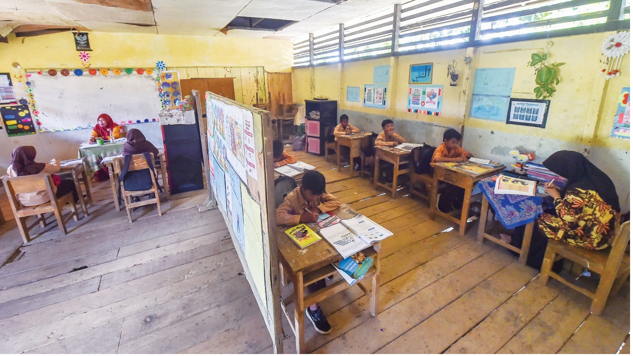 Disekat Jadi 4 Rombel, Sekolah Tua di Geragai Butuh Perhatian Serius