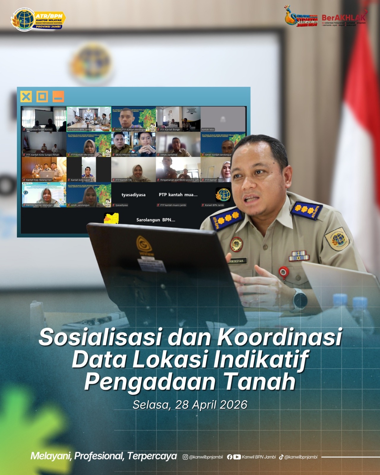 Sosialisai dan Koordinasi Data Lokasi Indikatif Pengadaan Tanah
