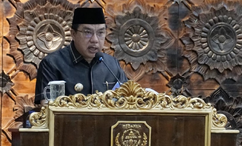 Pj Bupati Sampaikan Nota Keuangan Perubahan, Pada APBD Kabupaten Merangin Tahun Anggaran 2024