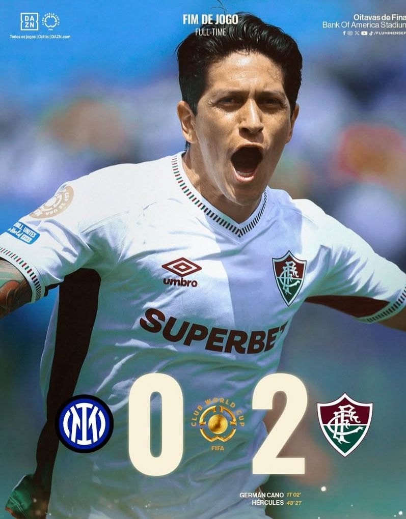 Inter Milan Angkat Koper, Dihajar Fluminense 2-0 di Babak 16 Besar