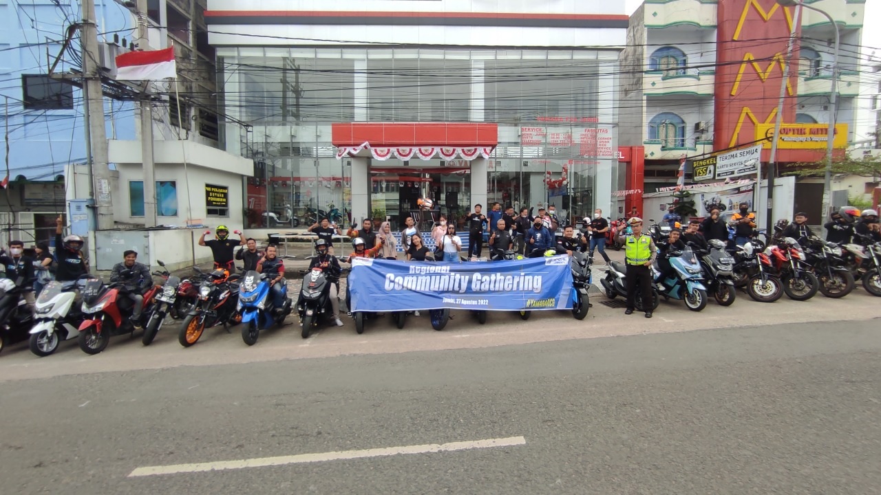 Community Gathering Menyatukan Banyak Komunitas Motor Yamaha di Jambi