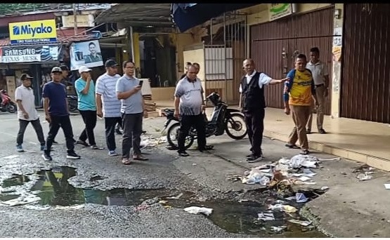 Pj Bupati Merangin Jangcik Minta Drainase Pasar Dipantau Tiap Hari