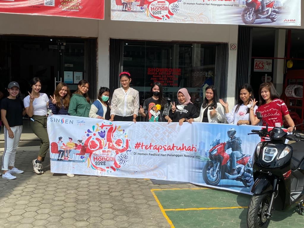 Apresiasi Konsumen Loyal Honda, Sinsen Gelar Gathering dan City Touring 