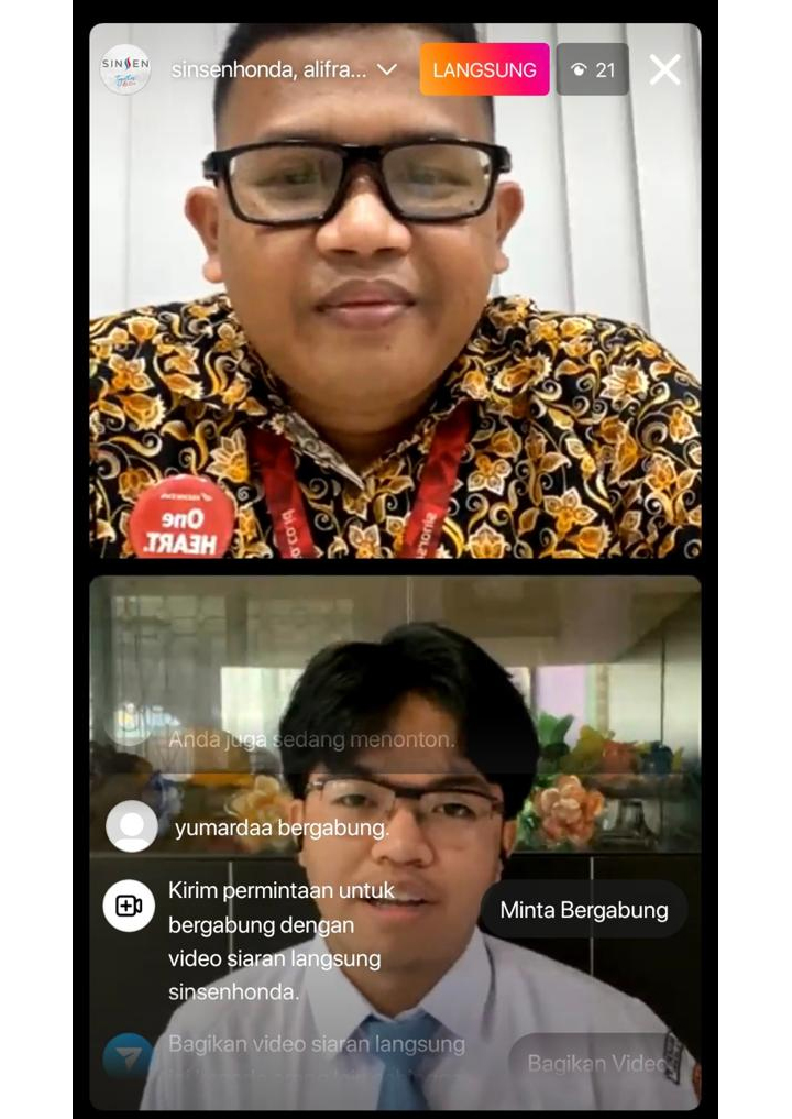 Berkreasi Menebar Inspirasi, Sinsen Gelar Ngobras bareng Alumni AHM Best Student 