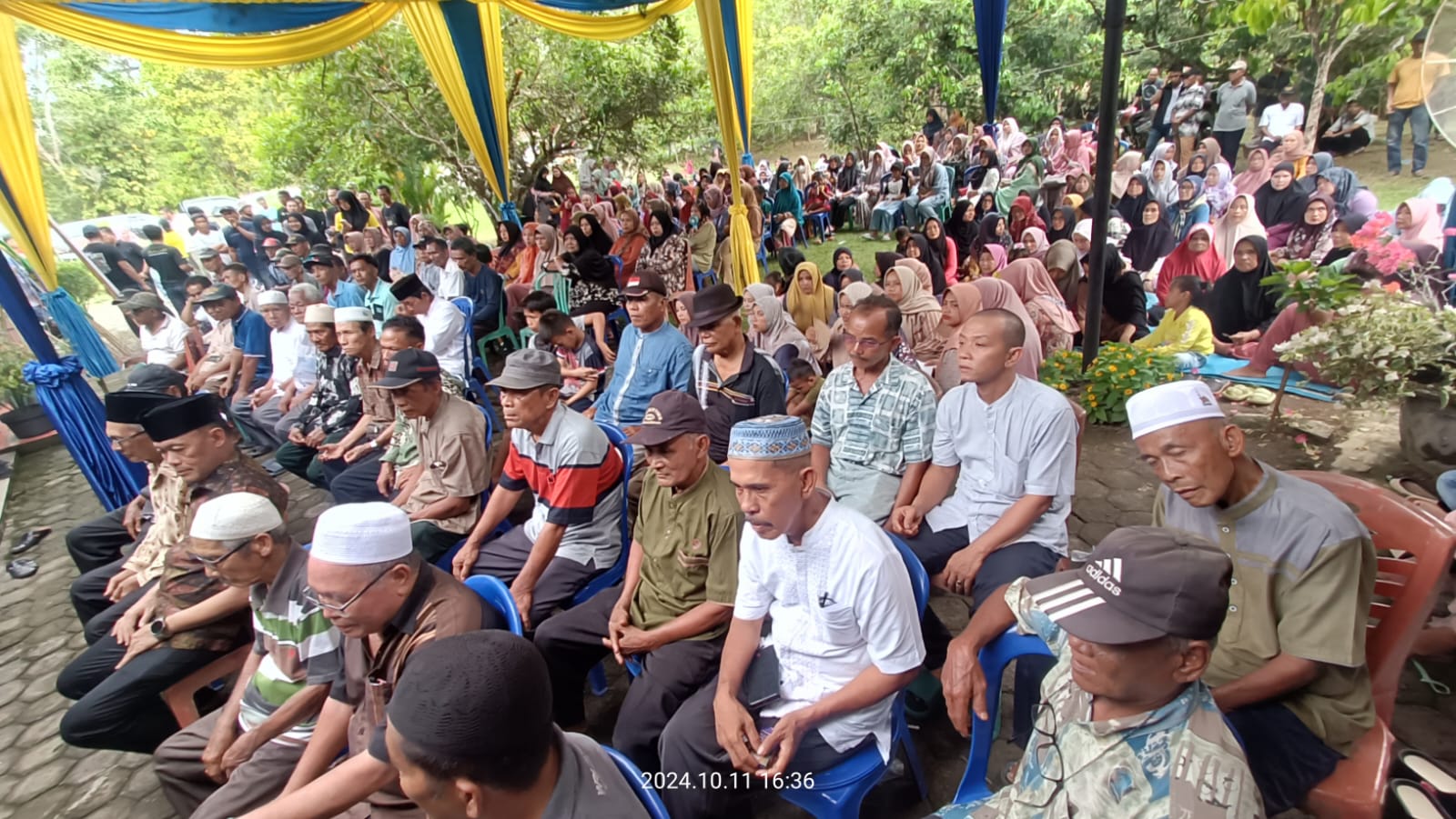 Pecah, Masyarakat Teluk Kuali Tebo Ulu Membludak Sambut Agus-Nazar