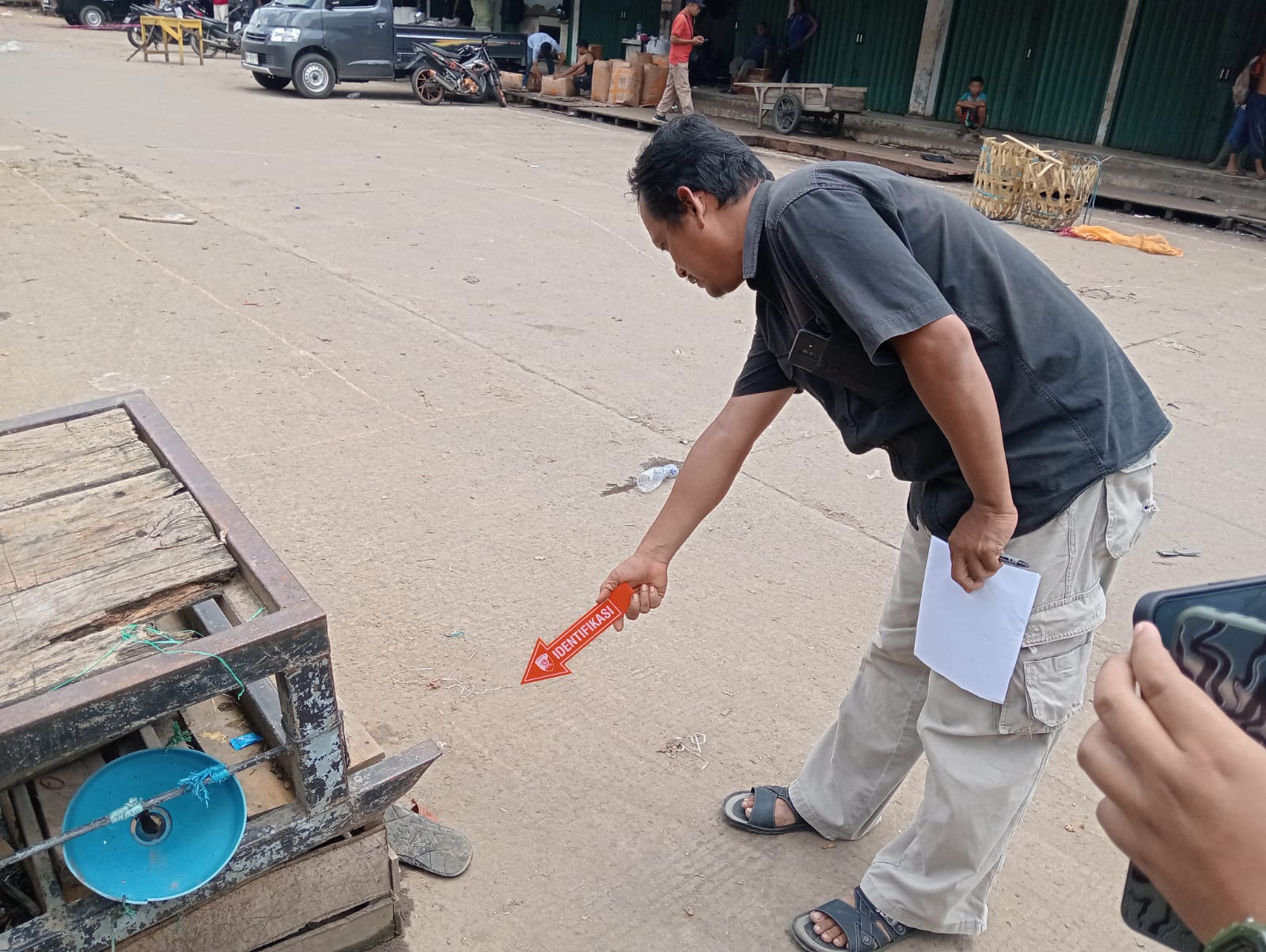 Pedagang Pempek di pasar angso duo Tikam Dua Orang Diduga Preman, Satu Meninggal Dunia 