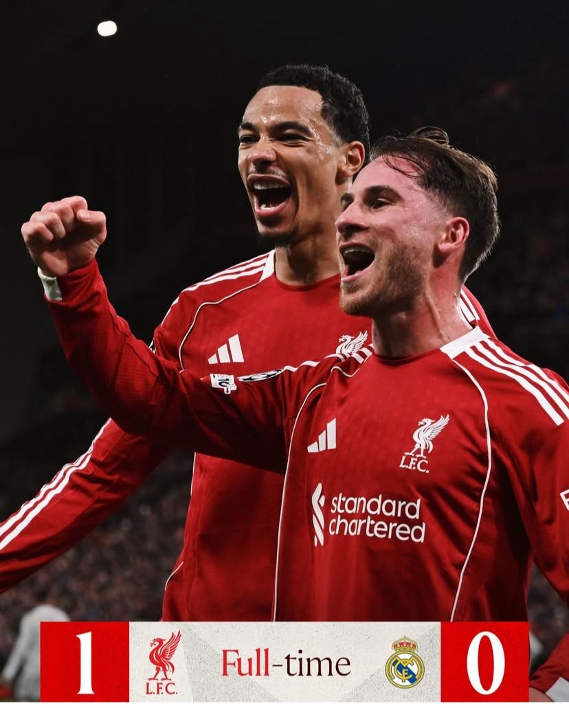 Liga Champions 2025/2026, Liverpool Sikat Real Madrid 1-0
