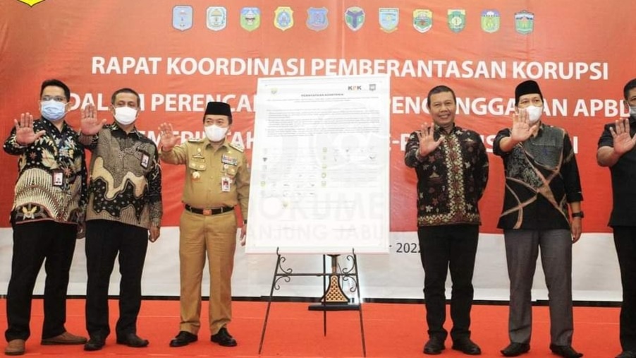 Bupati Tanjabtim Hadiri Rapat Koordinasi Pemberantasan Korupsi