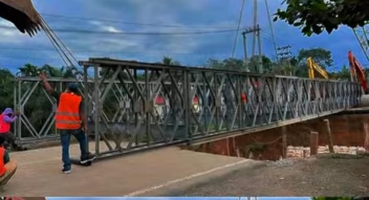 Jembatan Bailey Bungo Finishing Pembuatan Oprit Jembatan, BPJN Tetap Targetkan Rampung Hari Ini 