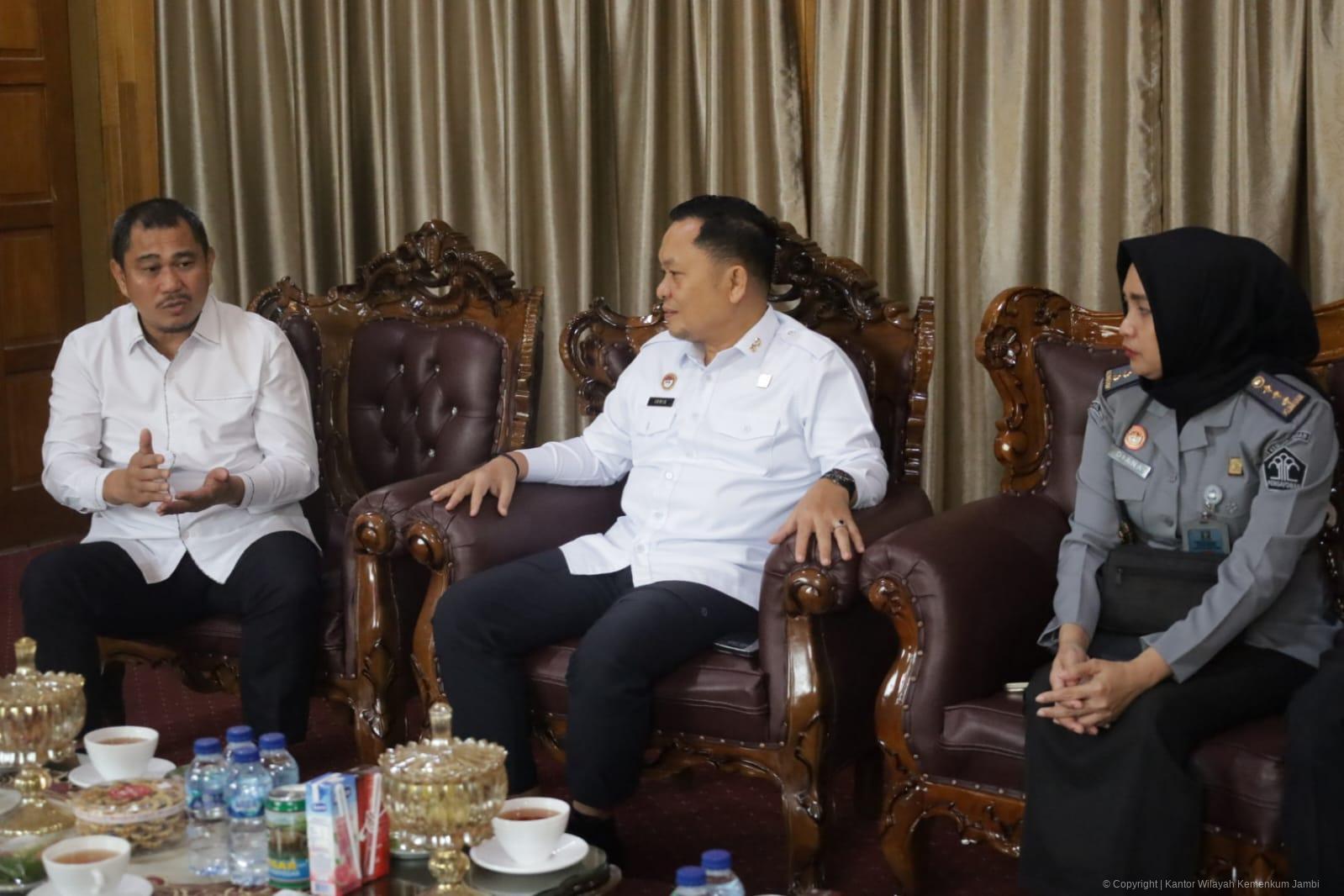 Dorong Peningkatan Pelindungan Kekayaan Intelektual, Kanwil Kemenkum Jambi Kunjungi Pemerintah Kabupaten Bungo