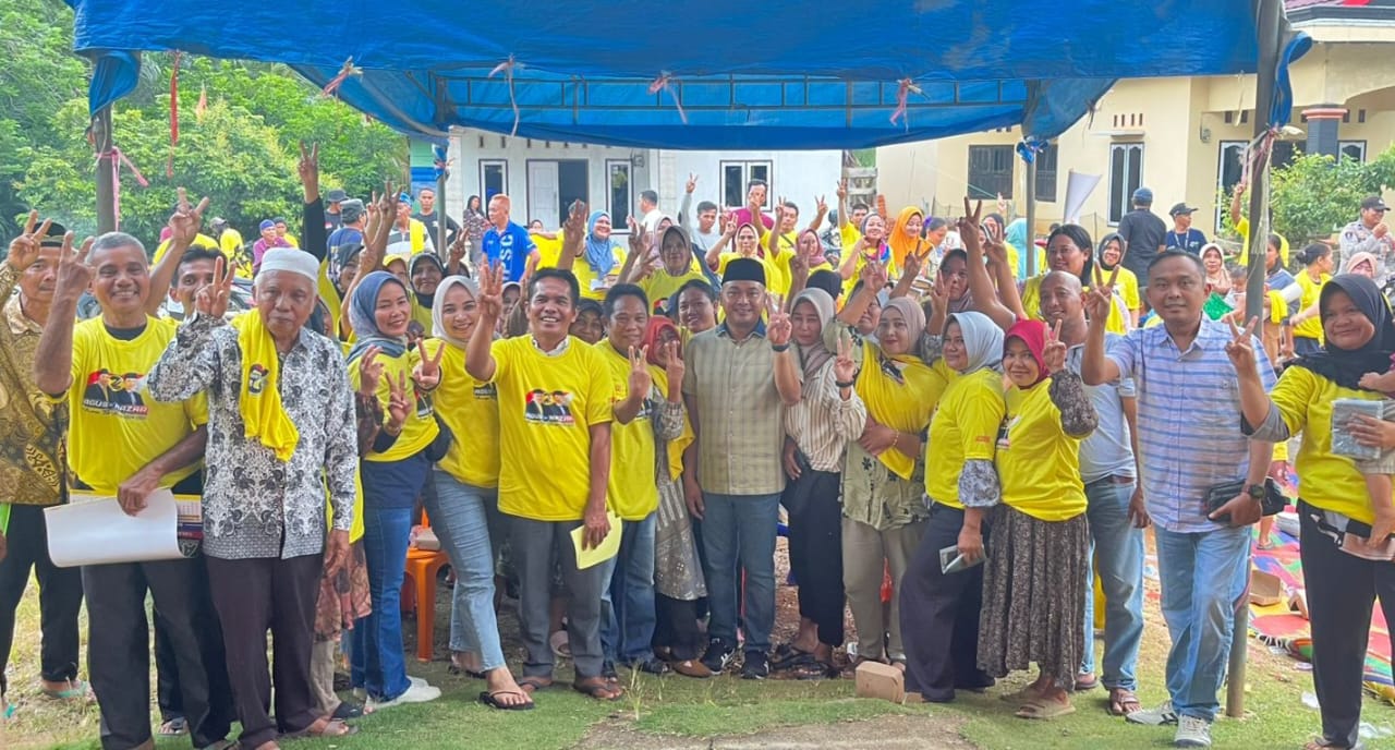 Warga Dusun Tebing Tinggi Teluk Kayu Putih VII Koto Kompak Dukung Agus-Nazar