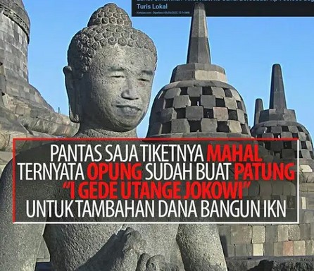 Roy Suryo Posting Borobudur dengan Stupa Berwajah Jokowi, Disebut Bentuk Pelecehan