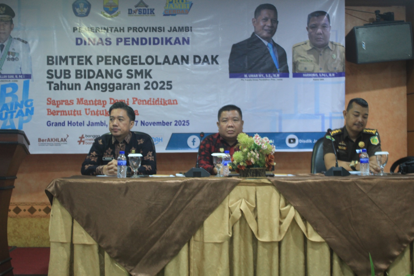 Bimtek Pengelolaan DAK Sub Bidang SMK TA 2025 Disdik Provinsi Jambi