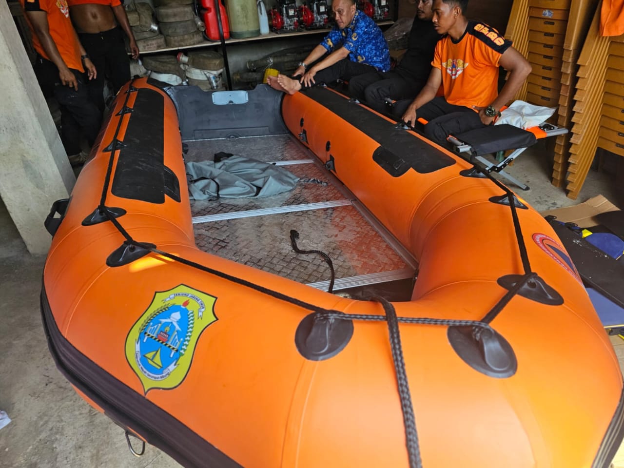 BPBD Tanjabtim Dapat Tambahan Perahu Karet