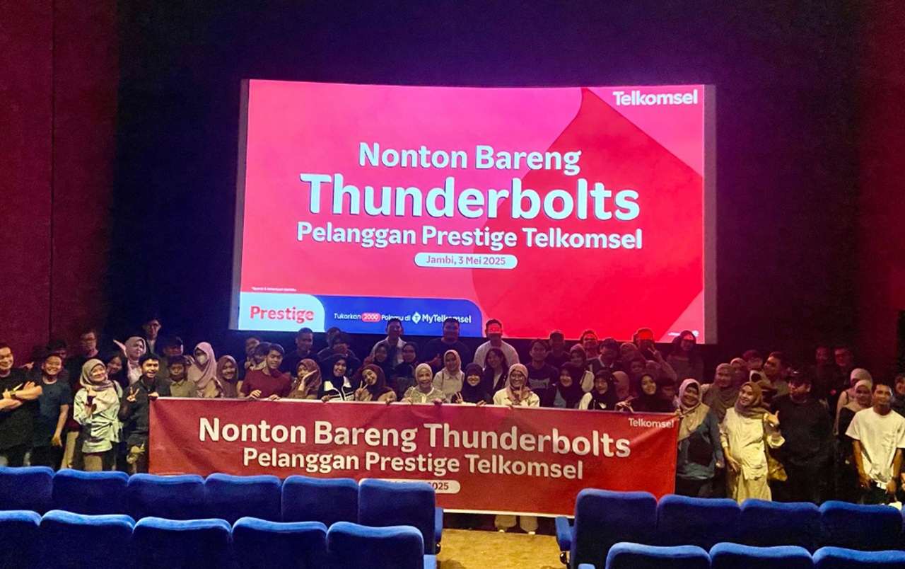 Pelanggan Telkomsel Jambi Nobar Eksklusif 'Thunderbolts', Happy dan Deg-degan