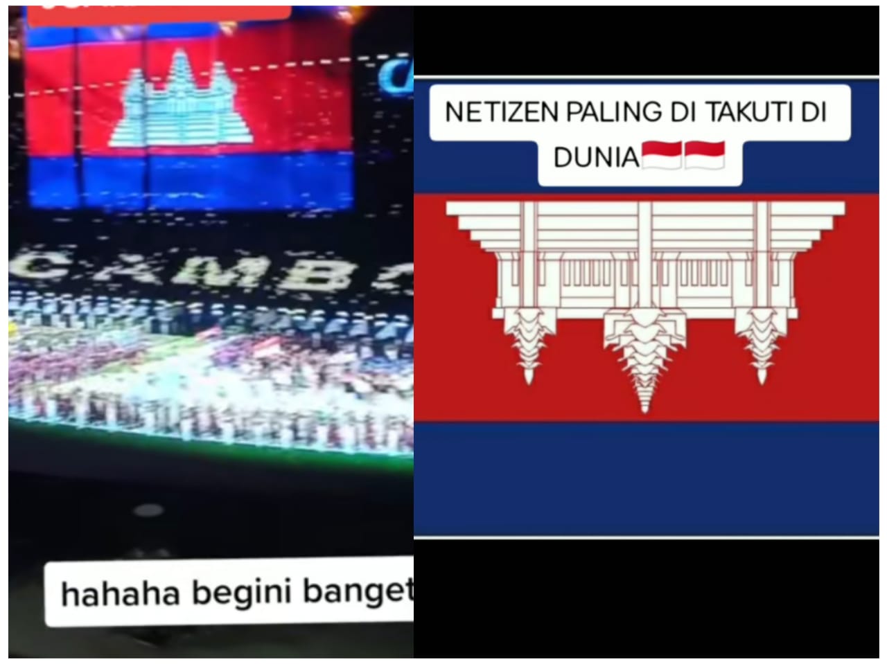 Giliran Netizen Indonesia Membalik Bendera Kamboja Angkor Wat Dibuat Cium Bumi