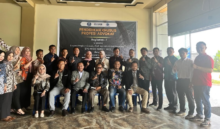 Siap Lahirkan Advokat Tangguh, PKPA Angkatan I PERADI Bute Resmi Ditutup