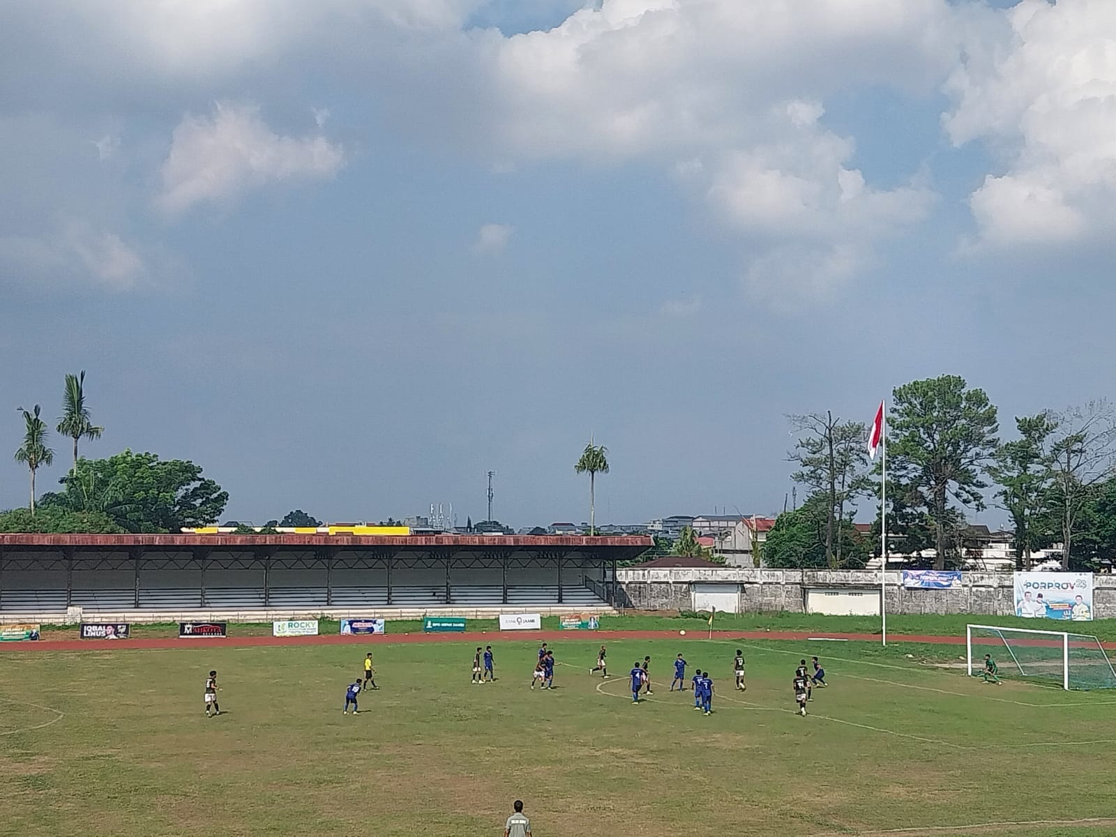 Babak Pertama Final Sepakbola Porprov Masih Sama Kuat, Batanghari versus Tanjab Barat 0-0