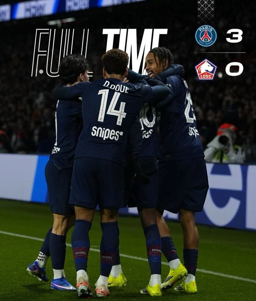  PSG Libas Lille 3-0, Dembele Borong Dua Gol
