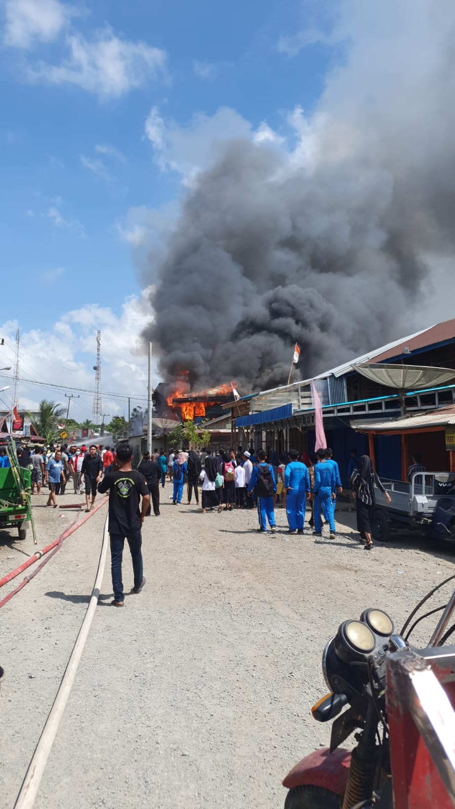 Empat Rumah Ludes di Teluk Nilau