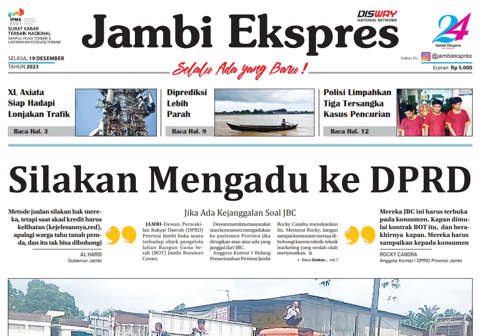 45 Formasi PPPK Kosong di Provinsi Jambi, Baca Koran Jambi Ekspres Edisi Selasa 19 Desember 2023   