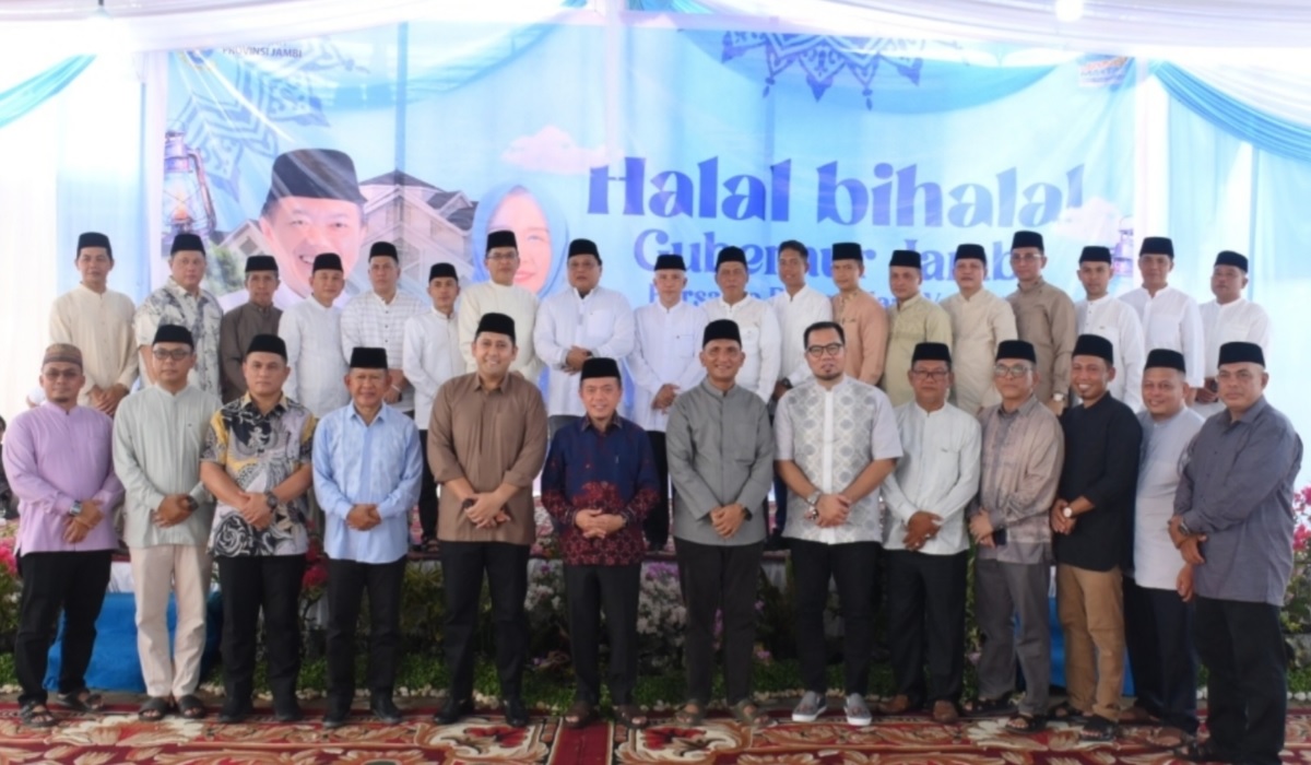 Bupati, Wabup dan Sekda Merangin Hadiri Halal Bihalal di Rumah Gubernur Jambi