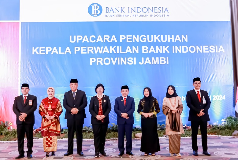 Warsono Dikukuhkan sebagai Kepala Perwakilan Bank Indonesia Provinsi Jambi