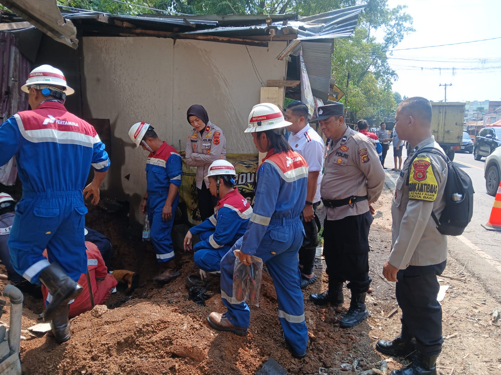 Polisi Kantongi Identitas Terduga Pelaku Illegal Tapping Pipa Milik Pertamina 