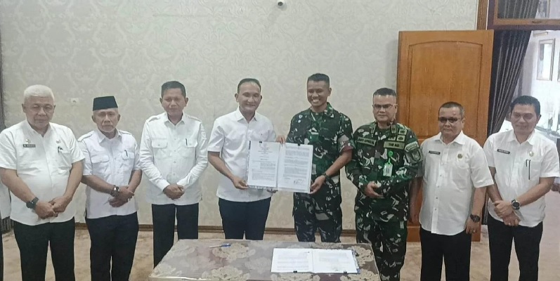 Bangun Ruas Jalan Batangasai, Pemkab Sarolangun Gandeng Kodim 0420/Sarko
