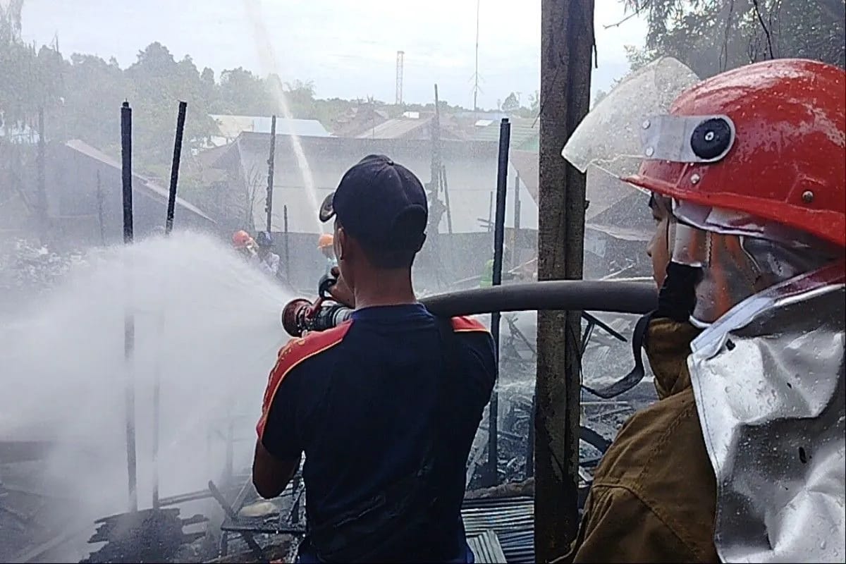 Ditinggal Beli Sayur, Rumah di Palangka Raya Hangus Terbakar