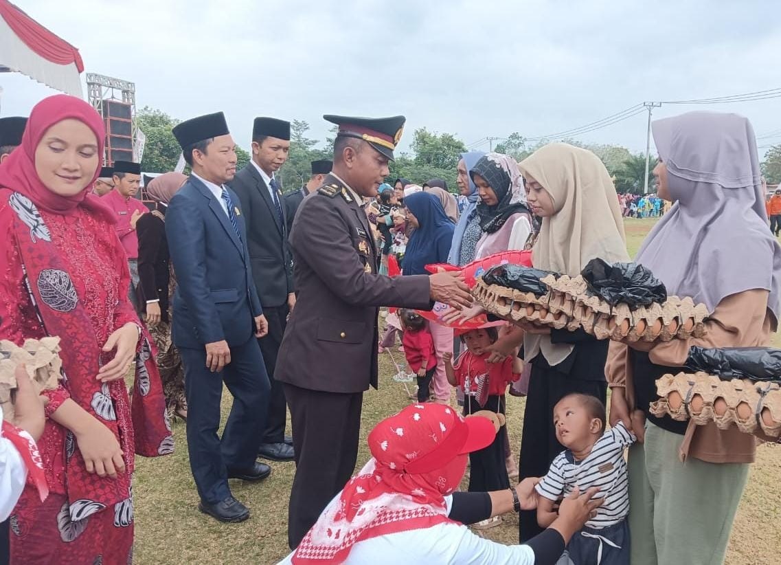 Upacara HUT ke-80 RI di Merangin Diwarnai PMT Program Genting