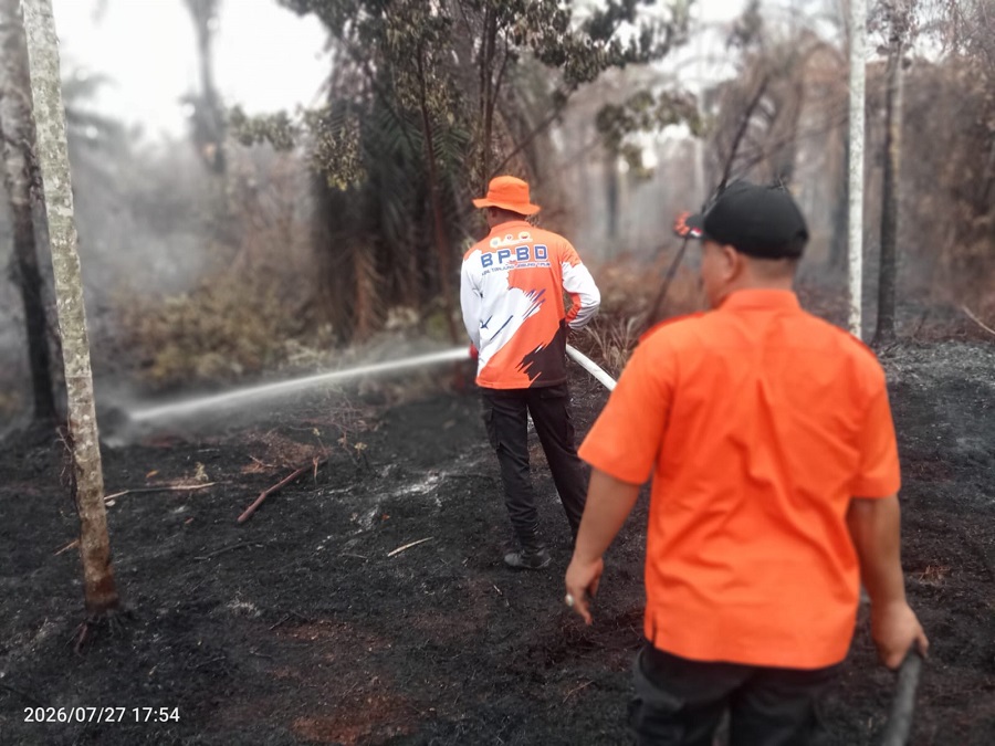 Dua Karhutla Terjadi di Geragai, 4,5 Hektar Lahan Terbakar