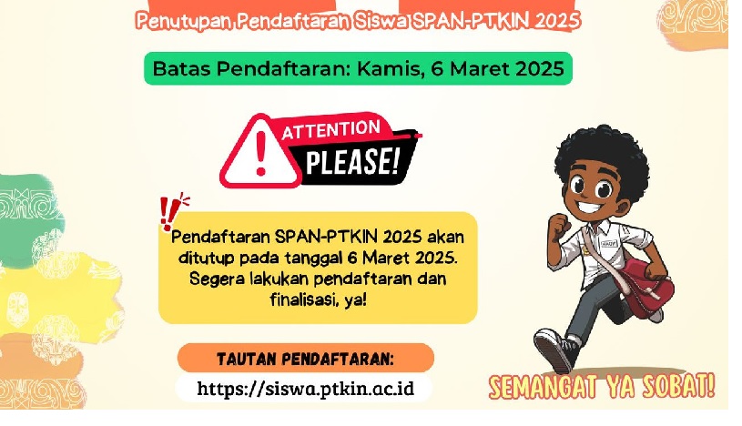 Ditutup Hari Ini, Pendaftaran Kuliah PTKIN Jalur Prestasi Tanpa Ujian Tertulis 