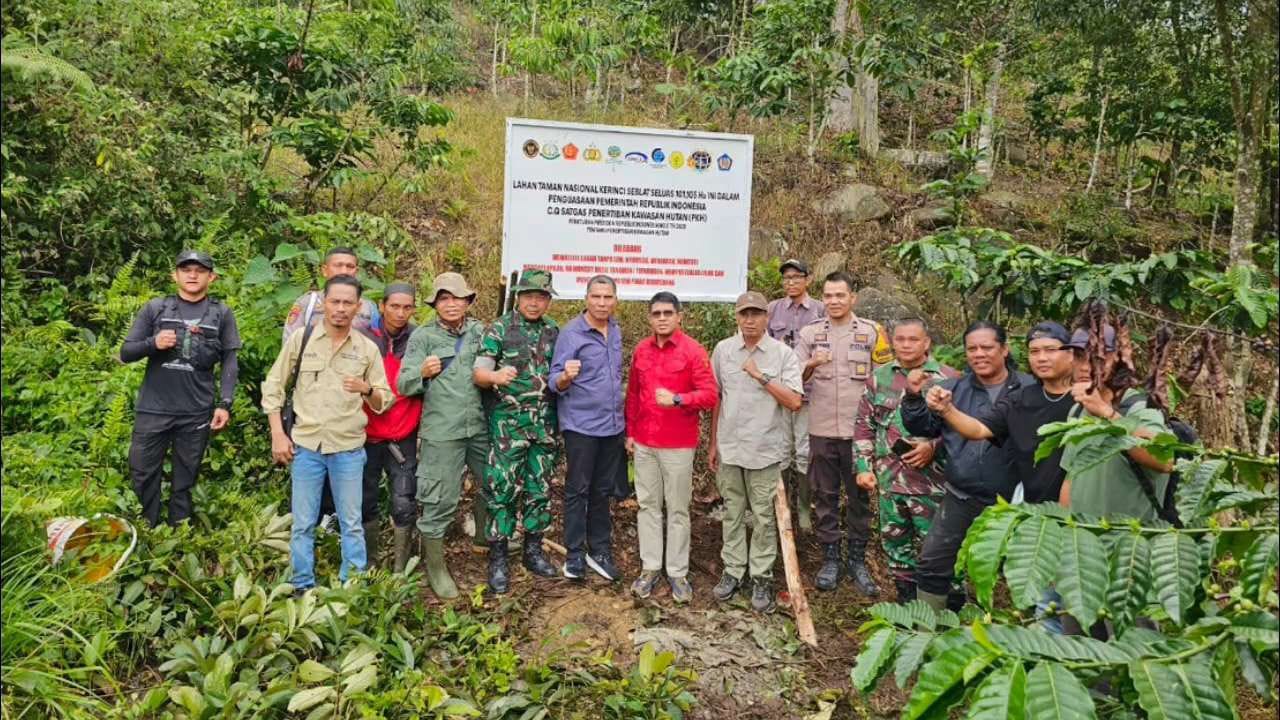 Empat Titik Hutan TNKS Dipasangi Plang Larangan