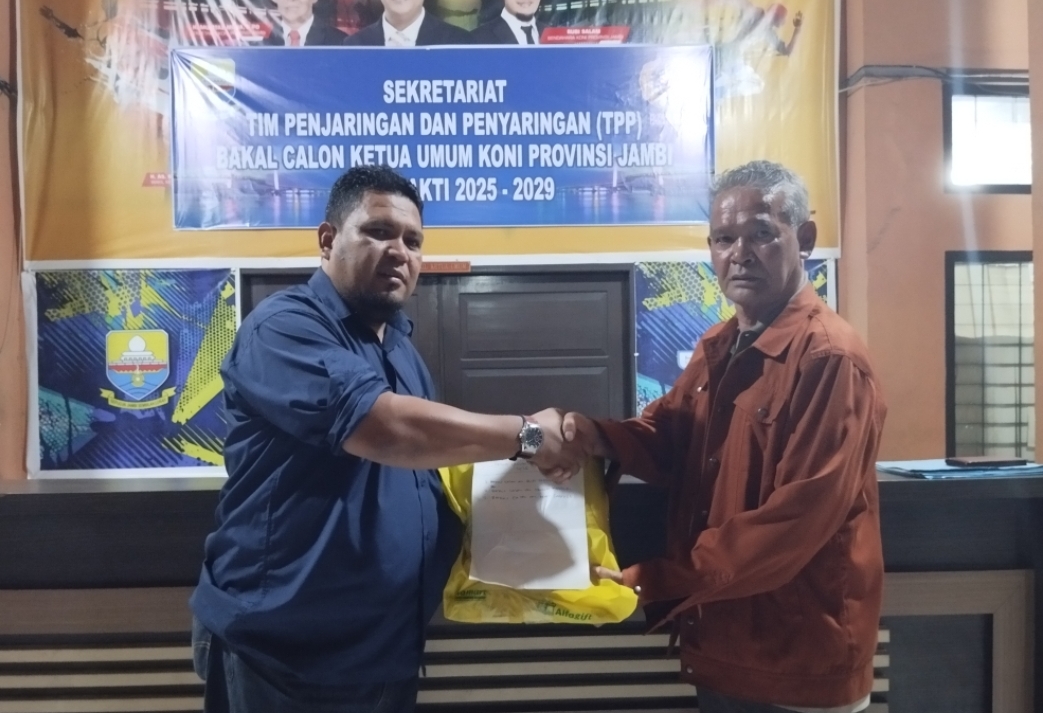 TPP Caketum KONI Pecah? Verifikasi Berkas Diserahkan ke Ketua KONI Jambi