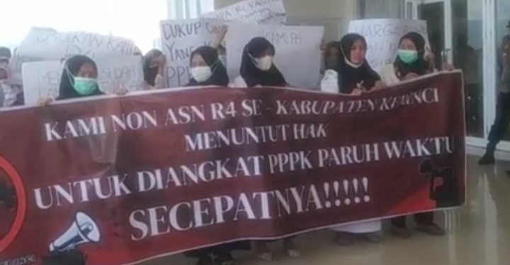 Honorer R4 Minta Diangkat Paruh Waktu