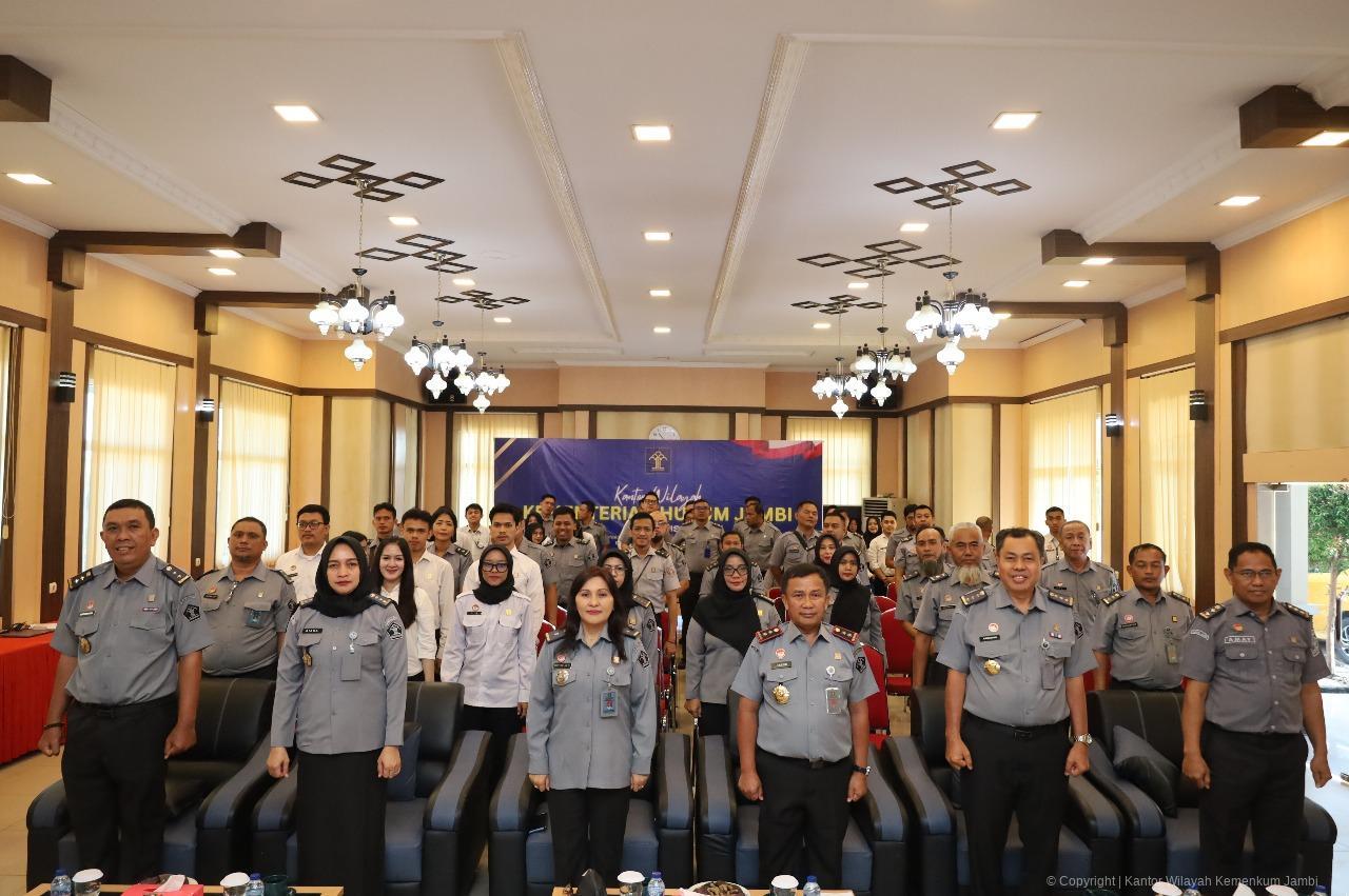 Tanamkan Nilai Integritas, Kanwil Kemenkum Jambi Laksanakan Internalisasi Permenkum Nomor 31 Tahun 2025
