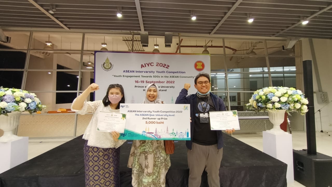 Mahasiswa UNJA Raih Award di ASEAN Intervarsity Youth Competition 2022 Thailand