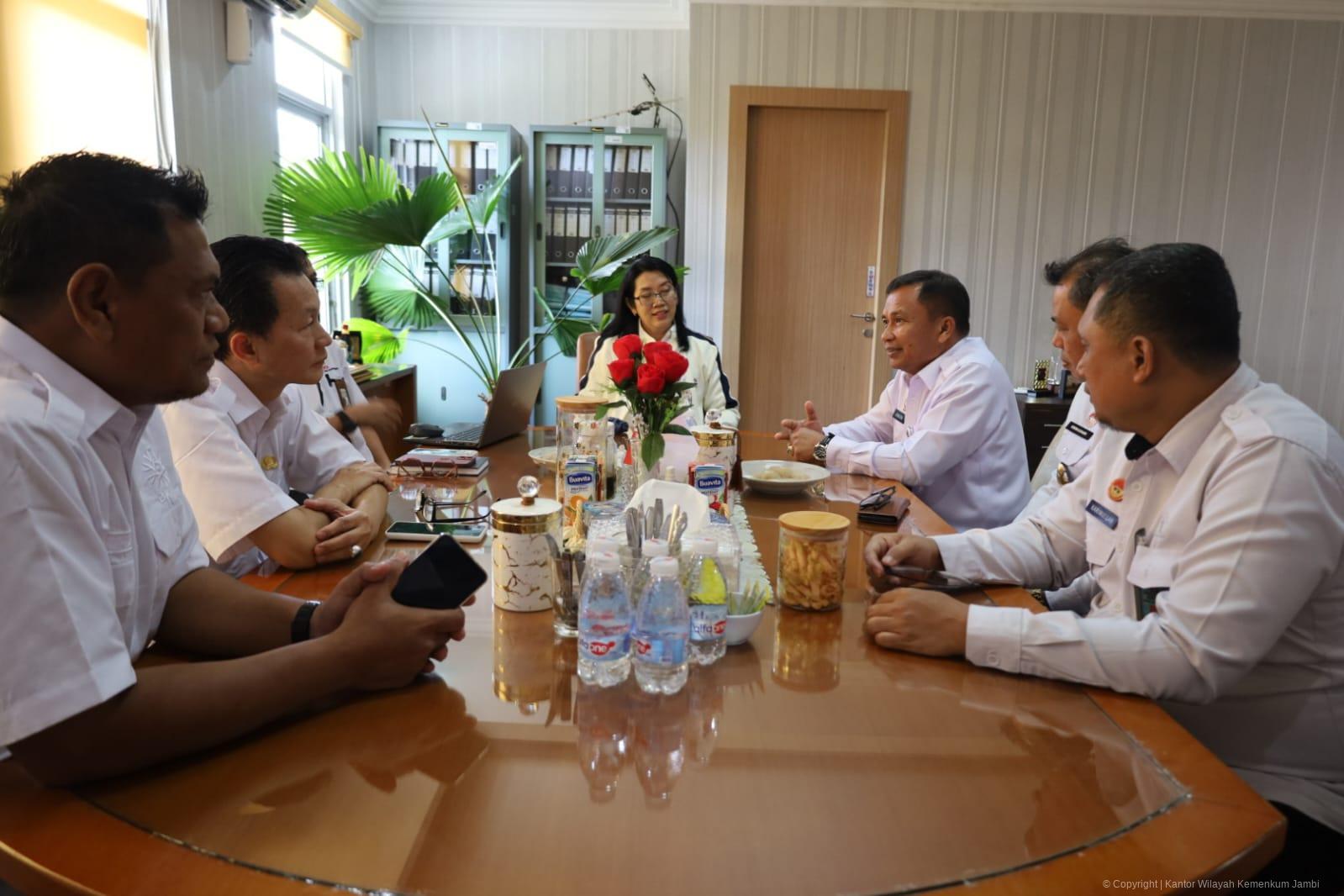 Optimalisasi Data dan Kebijakan ASN, Kanwil Kemenkum Jambi Koordinasi Kepegawaian BKN Regional VII Palembang 