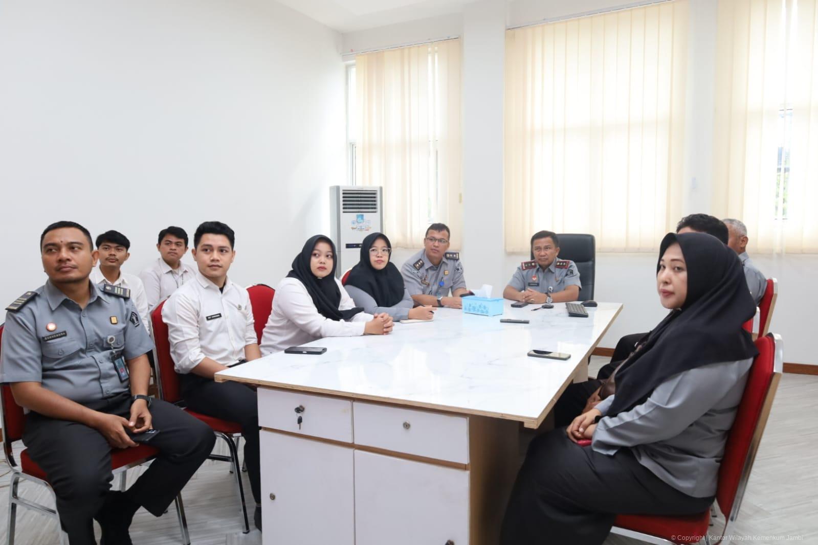 Kanwil Kemenkum Jambi Ikuti Sosialisasi dan Pengumuman Uji Kompetensi Perancang Peraturan Perundang-undangan