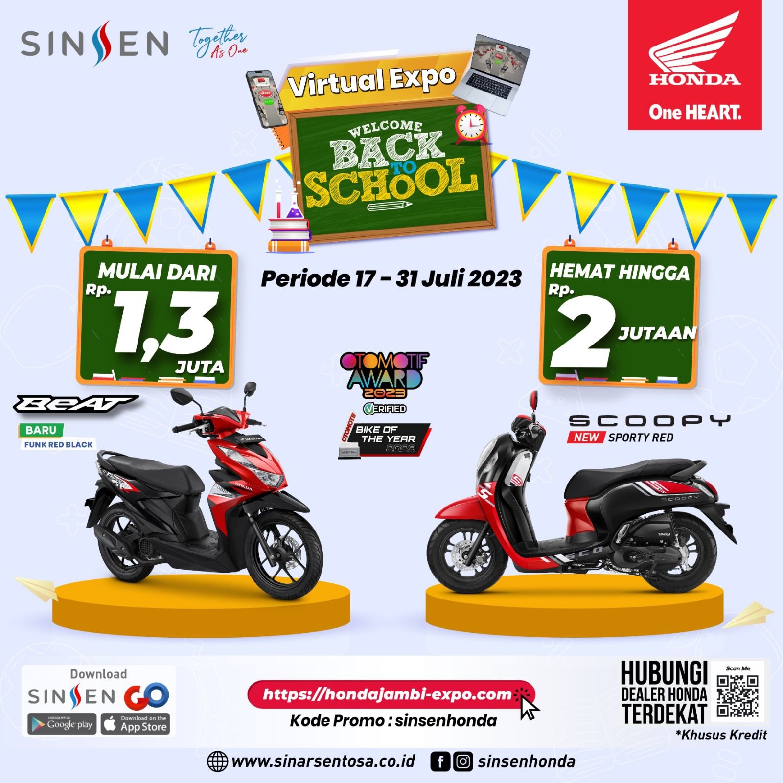 Beli Motor di Honda Virtual Expo, Bisa Hemat Hingga Rp 2 Jutaan! 