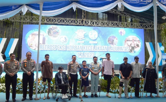 Jasa Raharja dan Korlantas Polri Serahkan Alat Bantu Bagi Disabilitas Korban Kecelakaan Lalu Lintas