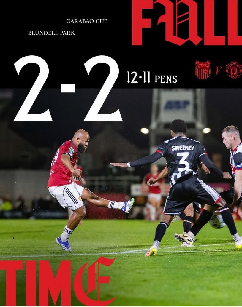 Kalah dari Tim Divisi Keempat, Manchester United Gugur di Piala Liga Inggris