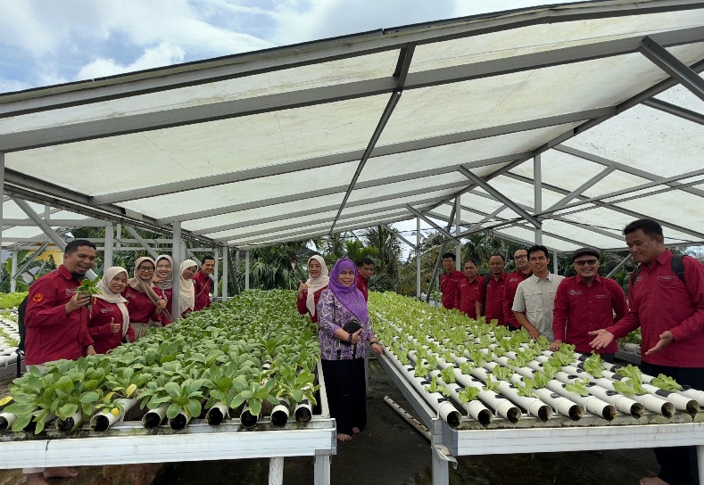 Mahasiswa MTP Unja Belajar Teknopreneurship dari Kebun Hidroponik