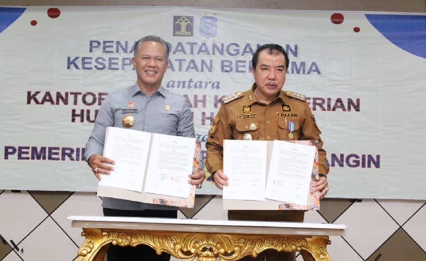 Bersinergi Dalam Layanan Pemasyarakatan, Kemenkumham dan Kabupaten Merangin Adakan MoU