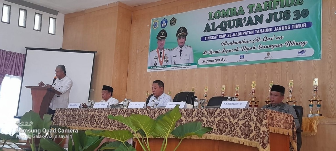 Sekda Tanjabtim Buka Lomba Tahfiz Qur’an Jenjang SMP