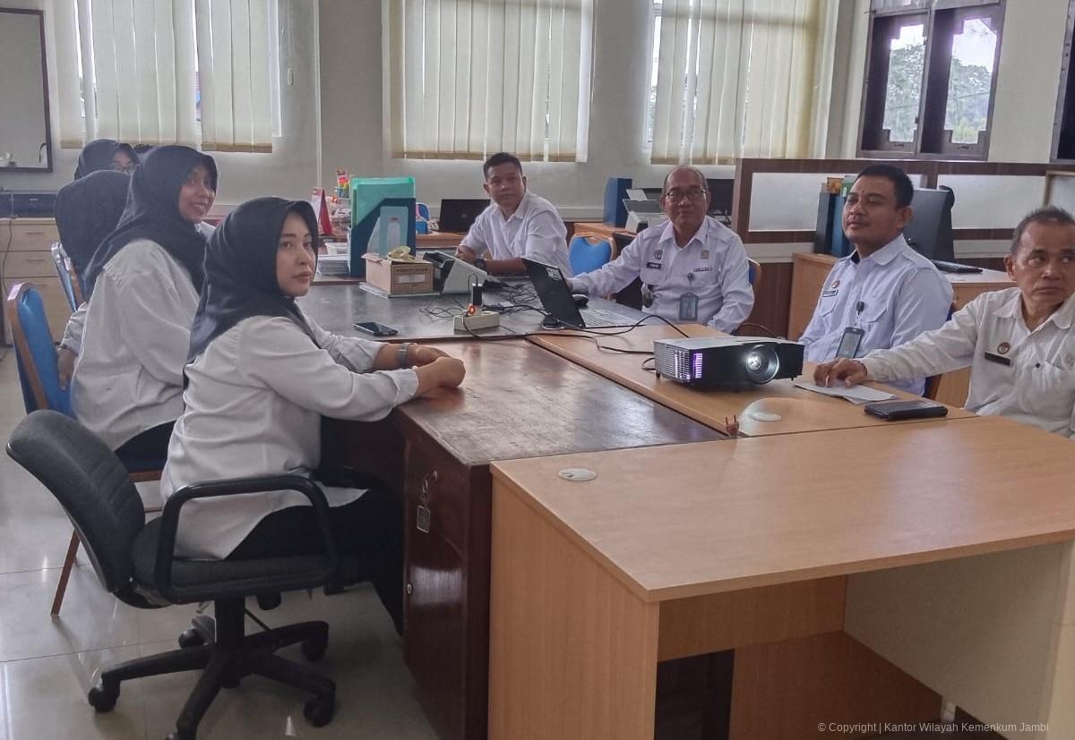 Kanwil Kemenkum Jambi Ikuti Sosialisasi Uji Kompetensi Perancang Peraturan Perundang-undangan Tahun 2025